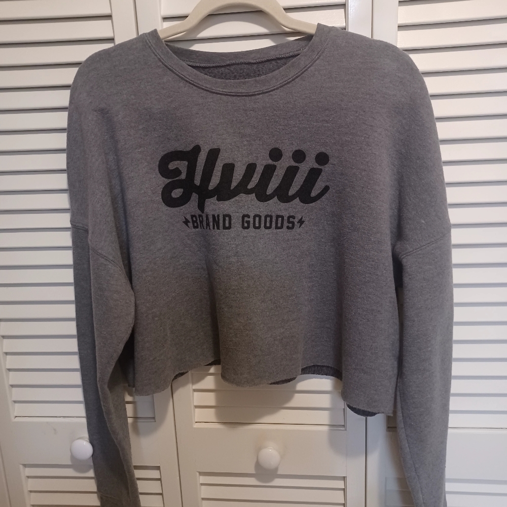Hviii Cropped Crew Neck sweatshirt